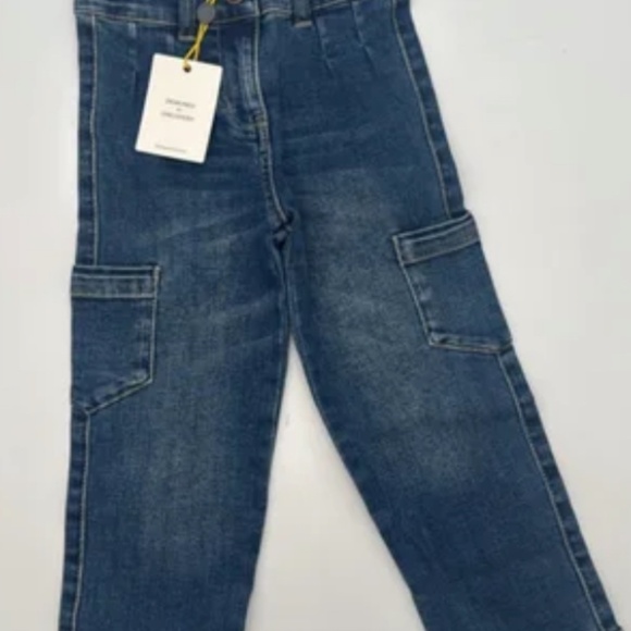 Girls Foxtale Jeans Size 8 NWT Adjustable Waist Blue Denim - Picture 5 of 5